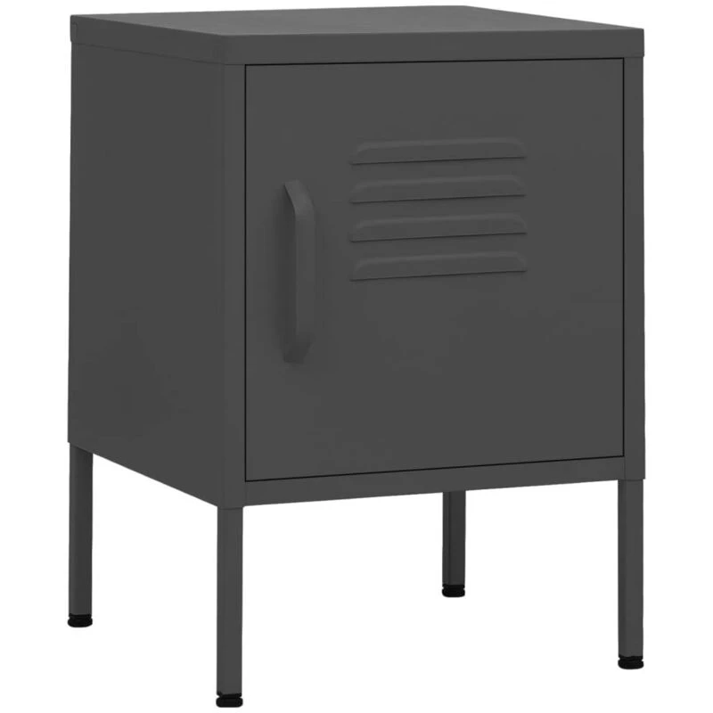 Image of VIDAXL Nightstand Anthracite 35x35x51cm Steel Vidaxl 8720286565254