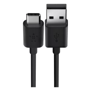 Image of Belkin F2CU032BT06-BLK 1M USB-C to USB 2.0 Cable in Black