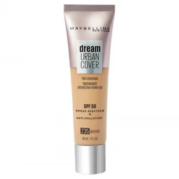 Image of Maybelline Dream Urban Cover SPF50 Foundation 121ml (Various Shades) - 8 235 Almond