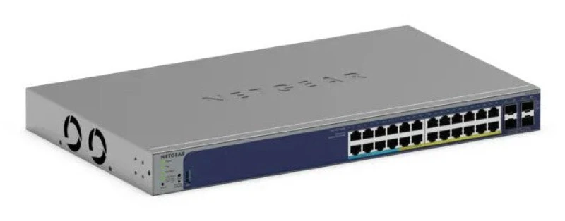 Image of Netgear Netgear GS728TXUP Managed Gigabit Ethernet (10/100/1000) Power over Ethernet (PoE) 1U Grey GS728TXUP-300EUS