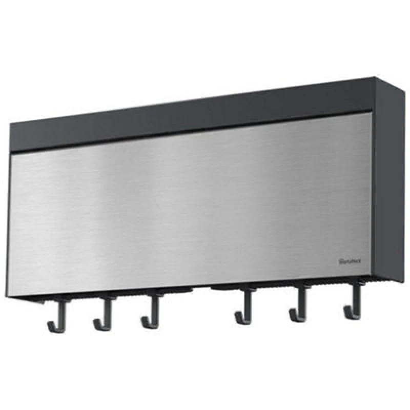 Image of Metaltex Stainless Steel Tango Inox Kitchen Roll Holder - Silver