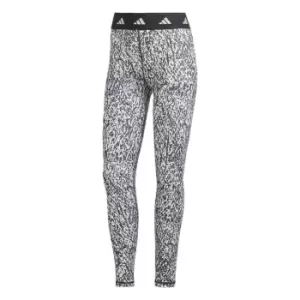 Image of adidas Techfit Pixeled Camo Leggings Womens - White