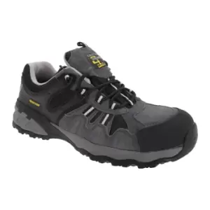 Image of Grafters Mens Fully Composite Non-Metal Safety Trainer Shoes (45 EUR) (Grey/Black)