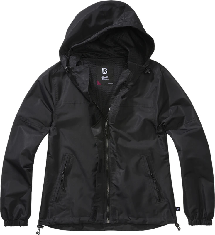 Image of Brandit Summer Windbreaker Ladies Jacket, black, Size M for Women