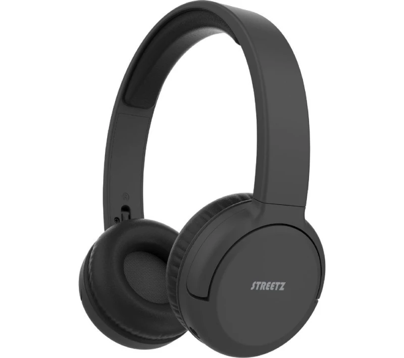 Image of STREETZ BT210 Wireless Bluetooth Headphones - Black 7333048068118