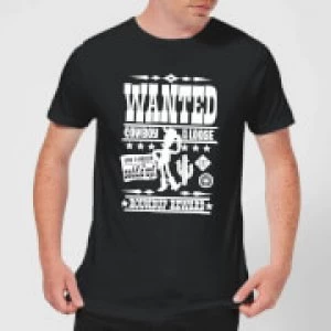 Image of Toy Story Wanted Poster Mens T-Shirt - Black