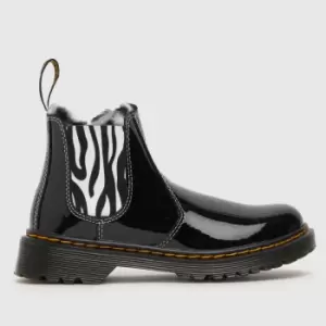 Image of Dr Martens Black 2976 Leonore Girls Junior Boots