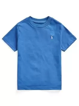 Image of Ralph Lauren Boys Core Short Sleeve T-Shirt - Blue Size 4 Years