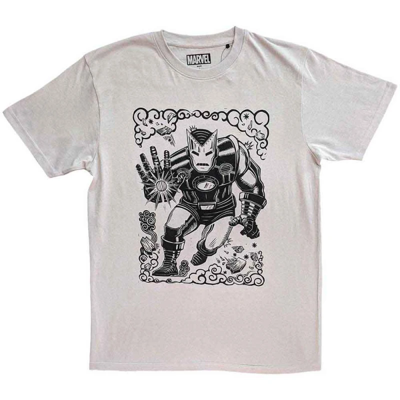 Image of Marvel Iron Man Sketch T Shirt Multi unisex