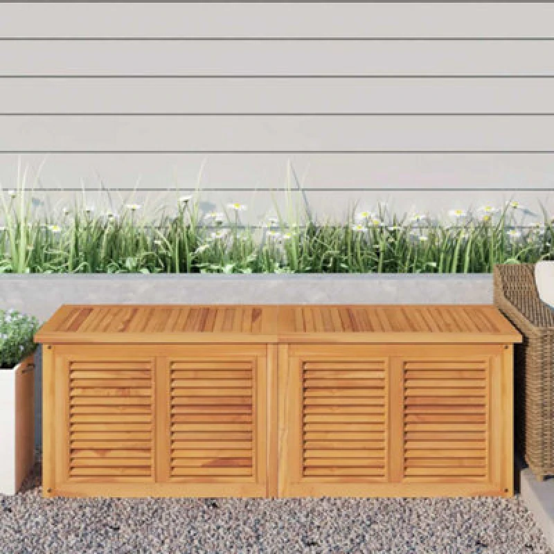 Image of VIDAXL Garden Storage Box with Bag 150x50x55cm Solid Wood Teak Vidaxl 8720845750060