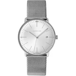 Image of Mens Junghans 'max bill' Silver Stainless Steel Swiss Watch