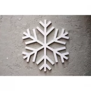 Image of Snow 2019 White Decorative Wooden Wall Accessory