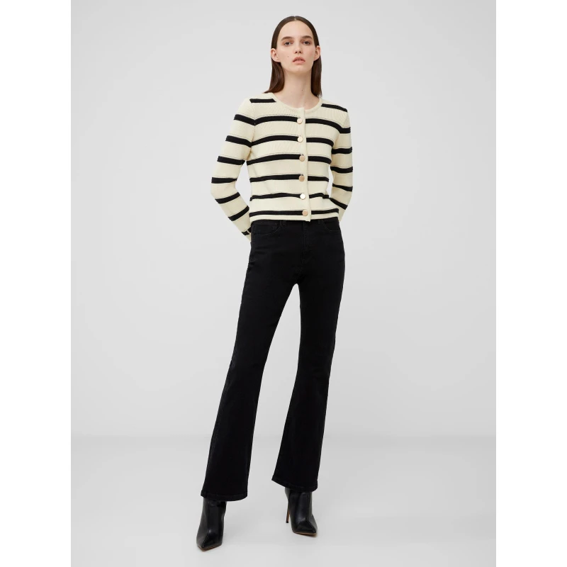 Image of French Connection Womens Marloe Cardigan 90-Clsc Crm-Blk female 14 (L)