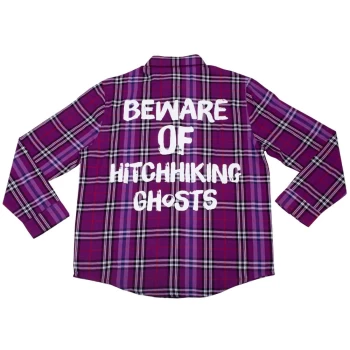 Image of Cakeworthy Haunted Mansion Hitchhiking Ghosts Flannel - L