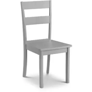 Image of Dining Room Chair Wood Grey Laquered - Set Of 2 - Kittie