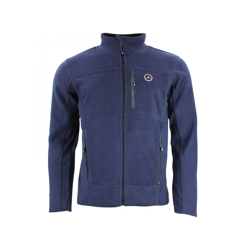 Image of Peak Mountain Full-zip fleece Peak Mountain Bleu Male 2XL CALONOR/UN/1/MARINE