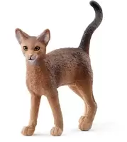 Image of Schleich Farm World Abyssinian Cat Toy Figure, 3 to 8 Years, Brown...