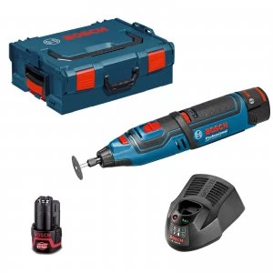 Image of Bosch GRO 12 V-LI 12v Cordless Rotary Multi Tool 2 x 2ah Li-ion Charger Case