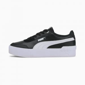 Image of PUMA Carina Lift Womens Trainers, Black/White Size 6 Shoes