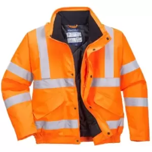 Image of Portwest - RT32ORRXXXL - sz 3XL Hi-Vis Bomber Jacket RIS - Orange