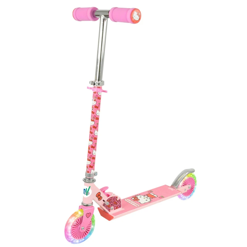 Image of Hello Kitty Hello Kitty Folding Inline Scooter with LED Wheels Multicoloured unisex One Size