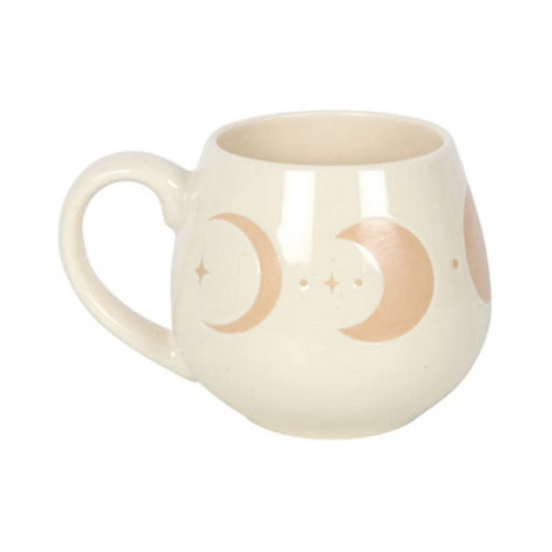 Image of Something Different Something Different Moon Phase Rounded Mug in Medium Beige Medium Beige One Size Unisex 5063425850709