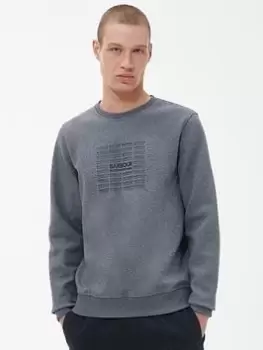 Image of Barbour International Logo Sweatshirt - Dark Grey