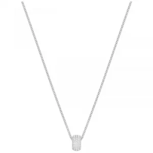 Image of Ladies Swarovski Silver Plated Stone Necklace