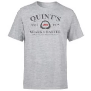 Image of Jaws Quint's Shark Charter T-Shirt - Grey - L