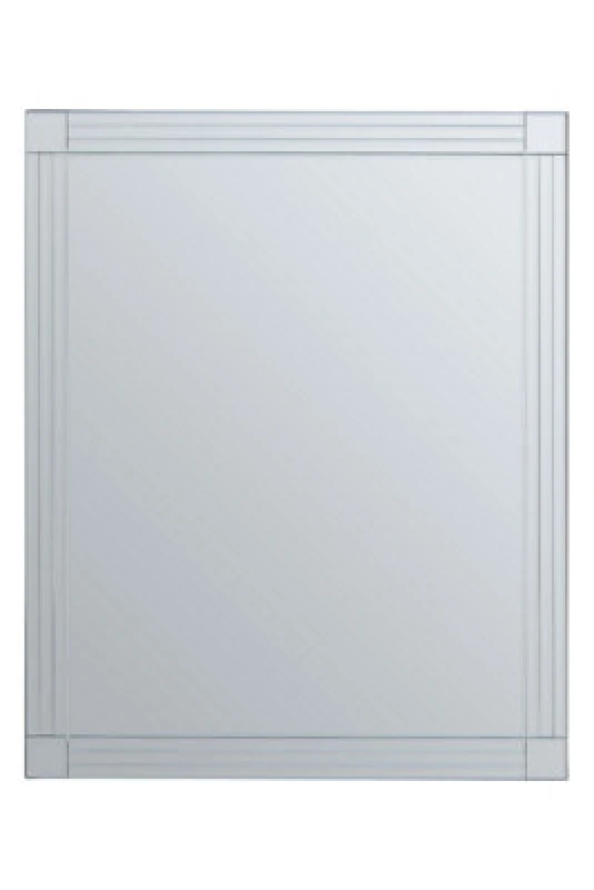 Image of Orsina Sana Square Wall Mirror With Linear Detail