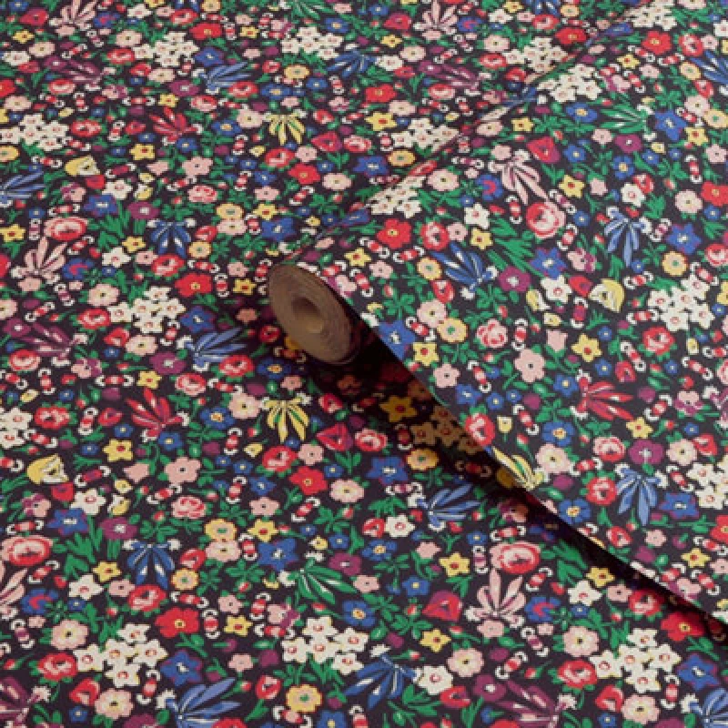 Image of Cath Kidston Harmony Ditsy Night Floral Wallpaper Wallpaper One Size Blue 71742818000