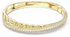 Image of Swarovski 5650352 Rota Bangle Gold-Tone Plated White Jewellery
