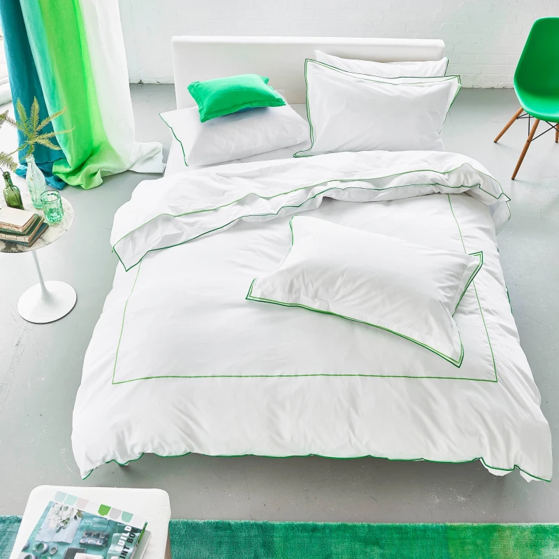 Image of Designers Guild Astor Duvet Cover Bedding Set Emerald Green
