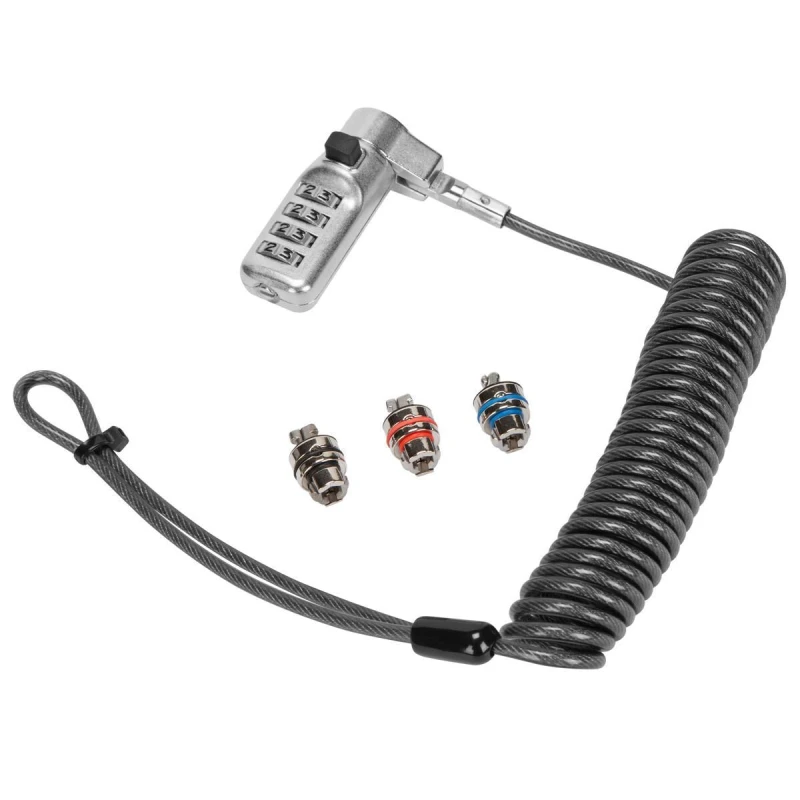 Image of Targus 3-in-1 Coiled Combin Lock