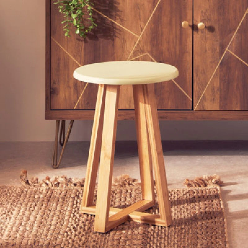 Image of Orsina Viborg Green Bamboo Round Stool