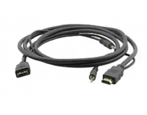 Image of Kramer Electronics C-MHMA/MHMA HDMI cable 0.9 m HDMI + 3.5mm Black