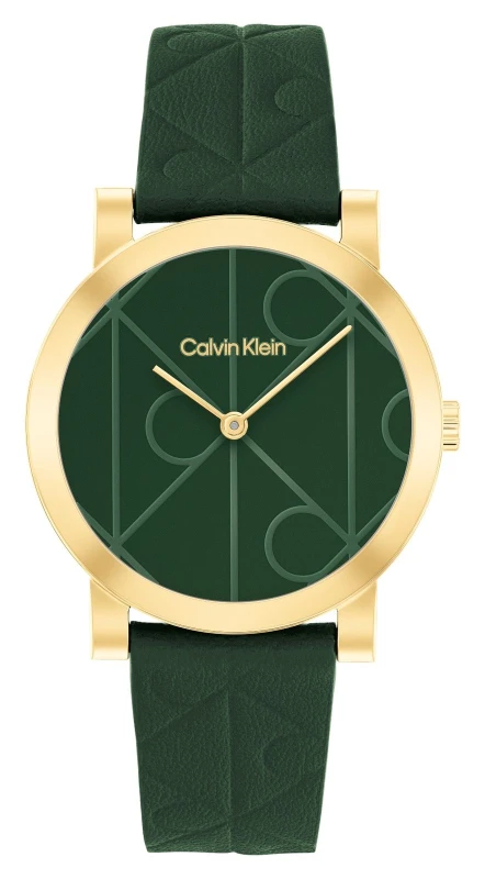 Image of Calvin Klein 25100129 CK Monogram (32mm) Green Dial / Green Watch