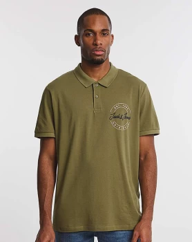 Image of Jack & Jones Martini Olive Jerry Polo