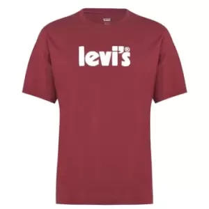 Image of Levis Levis Short Sleeve Relax T-Shirt Mens - Red