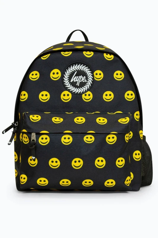 Image of Hype Black Smile Iconic Backpack Black unisex