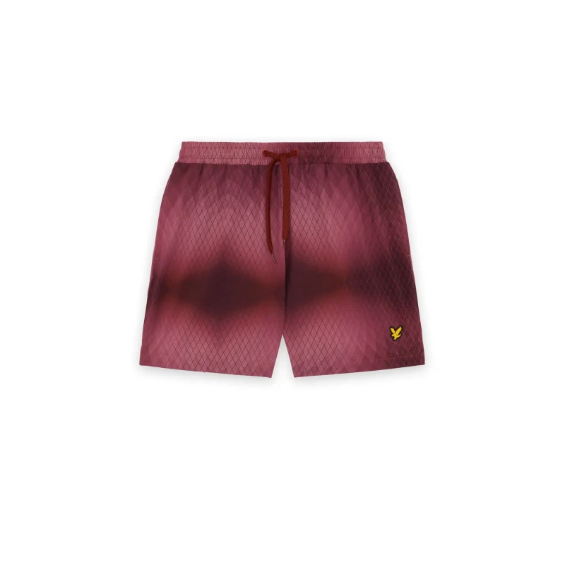 Image of Monogram swim shorts Lyle & Scott Rouge Male M
