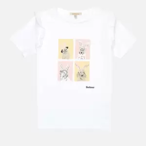 Image of Barbour Girls Sophie Cotton-Blend Jersey T-Shirt - S (6-7 Years)