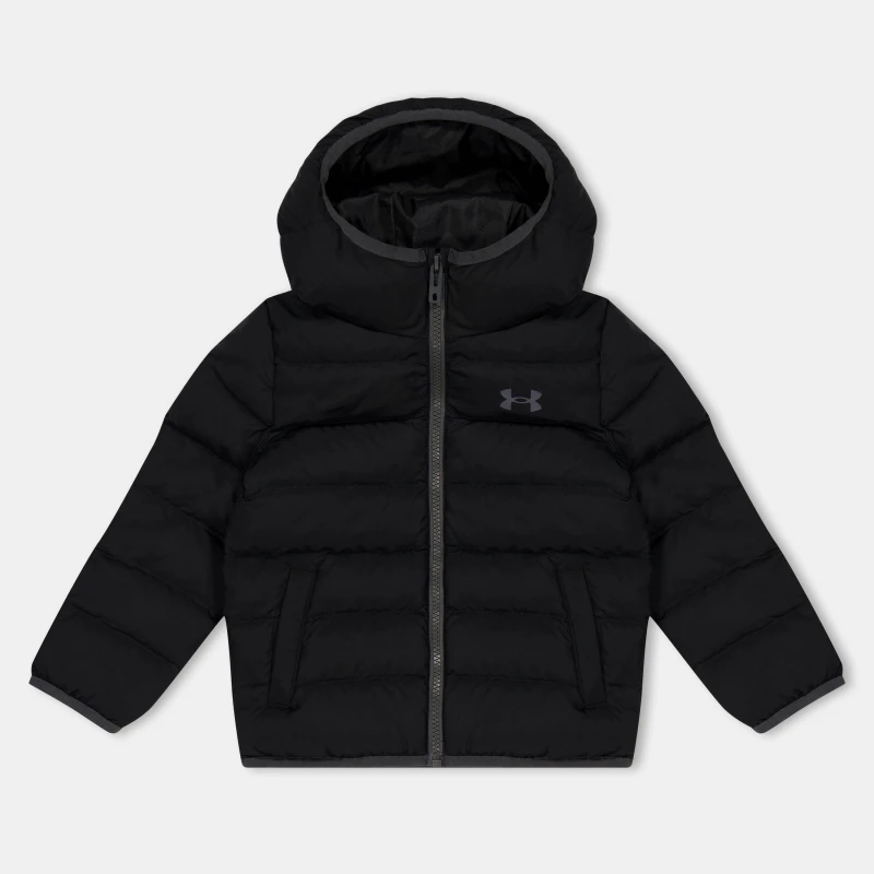 Image of Under Armour Lightweight Puffer Jacket Black/Grey male 6 - 7 Years