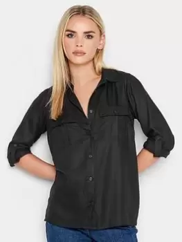 Image of PixieGirl Petite Utility Shirt, Black, Size 8, Women