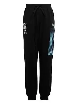 Image of adidas Unisex Junior Gaming Arkd3 Pant - Black/Green, Size 15-16 Years
