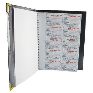Image of Identibadge Complete Visitors Book 100 Insert IBVBSYS