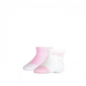 Image of Puma 2Pk Logo Sock Bb13 - Pink Lady