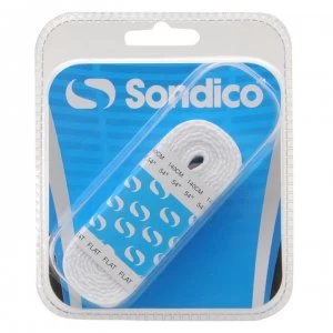 Image of Sondico Flat Football Boot Laces - White