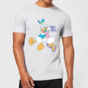 Image of Disney Donald Daisy Kiss T-Shirt - Grey - 4XL