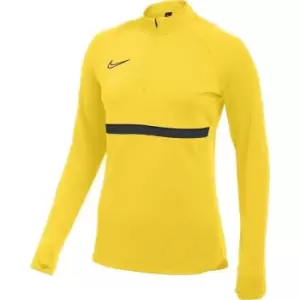 Image of Nike DriFit Academy Drill Top Womens - Yellow